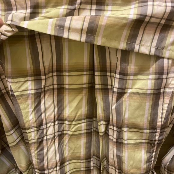 JouJou beautiful plaid, top stitch, belt for slimming, double breasted - Picture 8 of 10